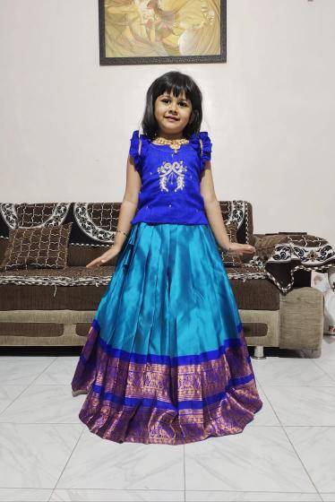 PONGAL SPECIAL kids lehenga silk  Wholesale clothing india